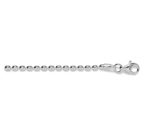 Southern Gates 1.8mm Sterling Silver Rice Bead Chain - 20"