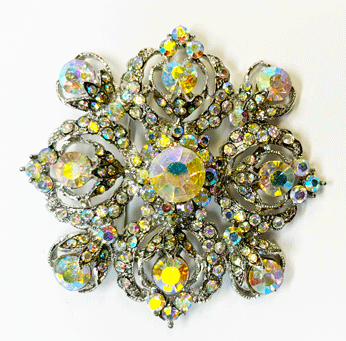 06491 AB Crystal Vintage Brooch