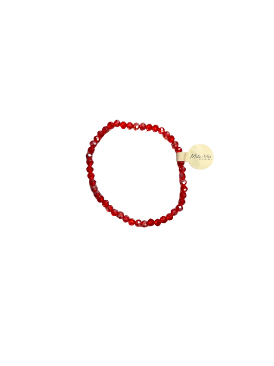 Mila-252 Mila Mix Americana Beaded Stretch Bracelet