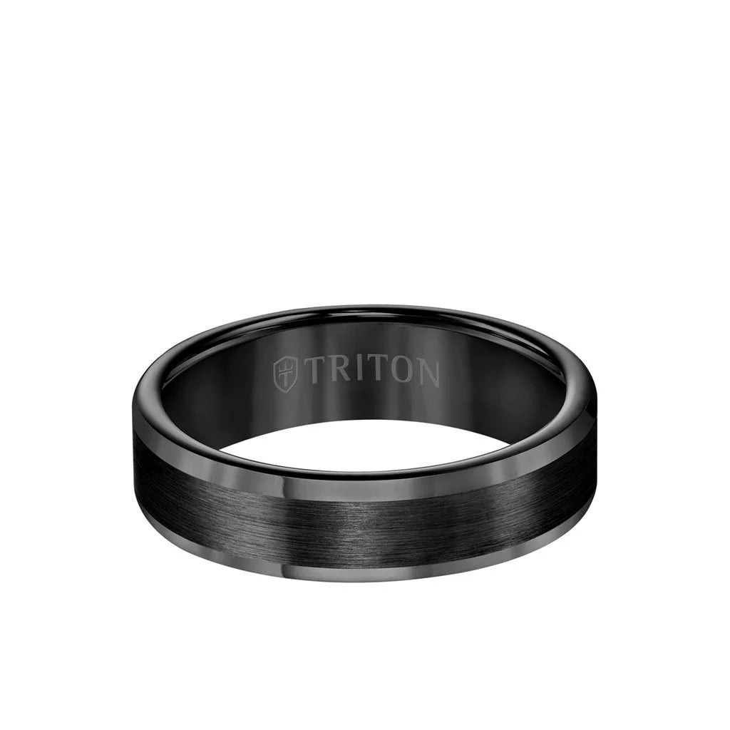 11-2926BC-G 6MM Tungsten Carbide Ring - Satin Finish and Round Edge 0