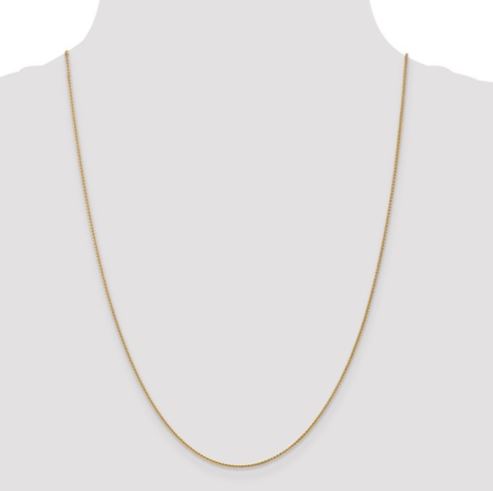 14K Yellow Gold Wheat Chain - 22"