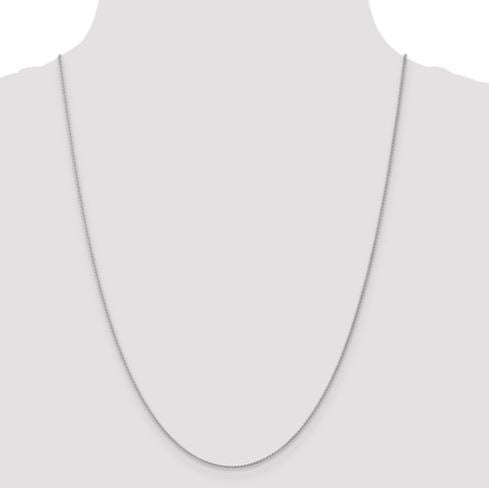 14K White Gold Wheat Chain -22"