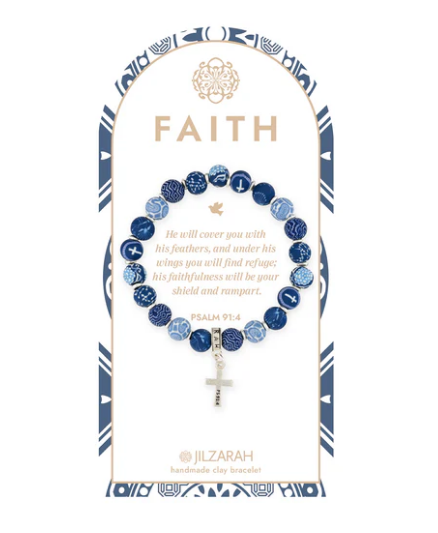 495-256 Jilzarah Blue Faith Bracelet