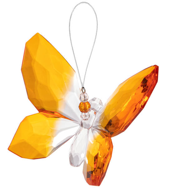 ACRY-1004 Crystal Expressions 5IN Hanging Butterfly Ornament
