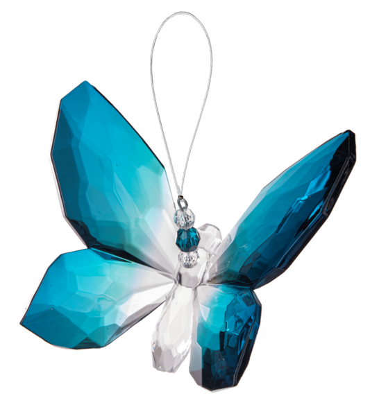 ACRY-1004 Crystal Expressions 5IN Hanging Butterfly Ornament