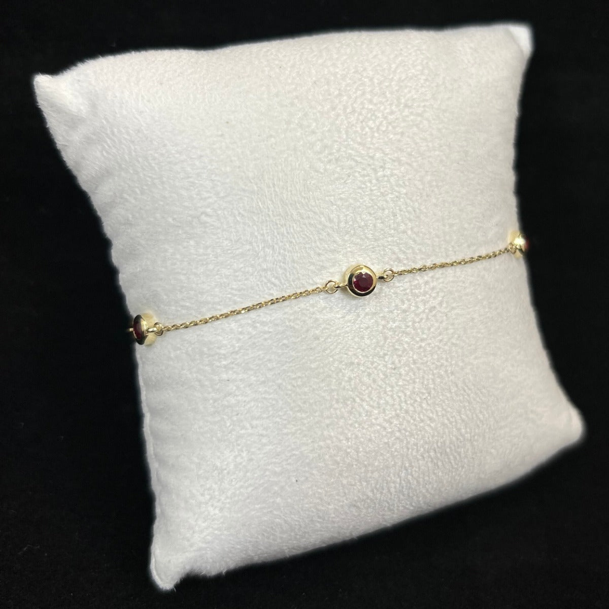 B-TB-3038 10K Yellow Gold .70CTTW Ruby Bracelet