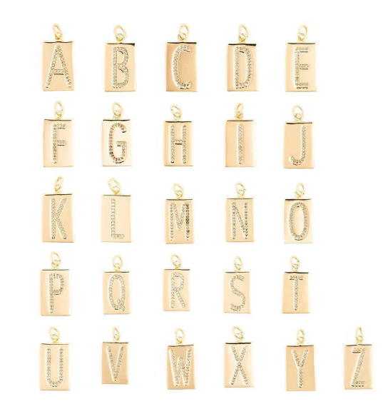 Michelle McDowell Christine Initial Charms