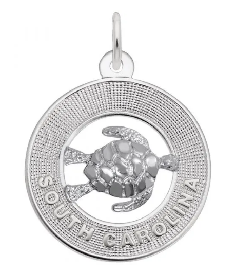 South Carolina Turtle Charm - Rembrandt
