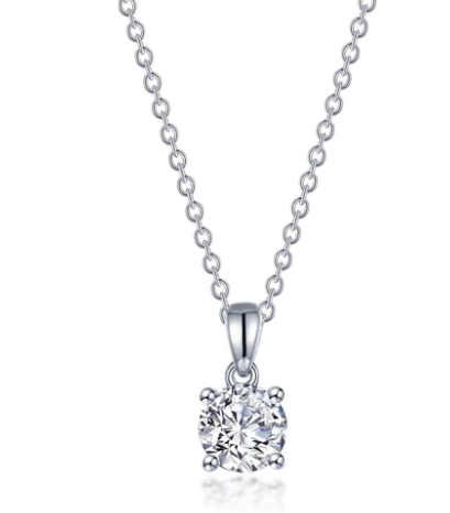 Lafonn 4 Prong Solitaire Necklace - .90CTW