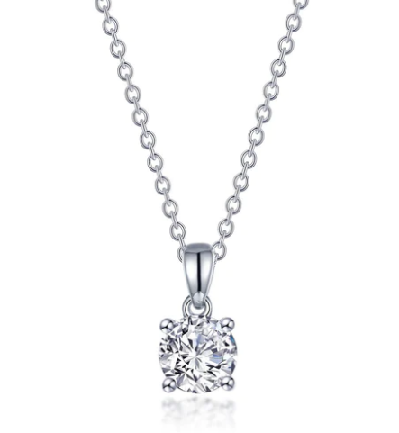 Lafonn 4 Prong Solitaire Necklace - 1.10CTW