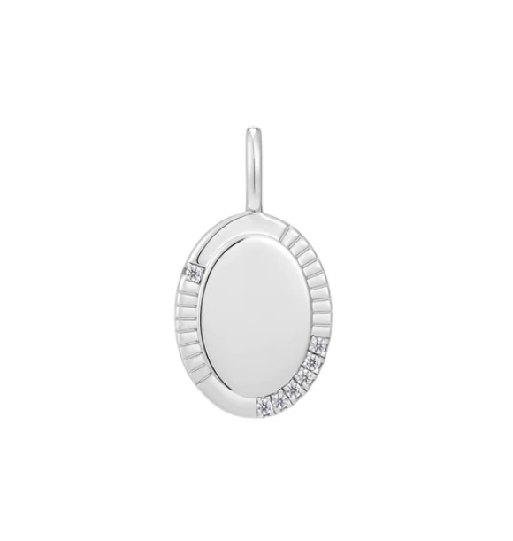 Ania Haie Silver Oval Charm