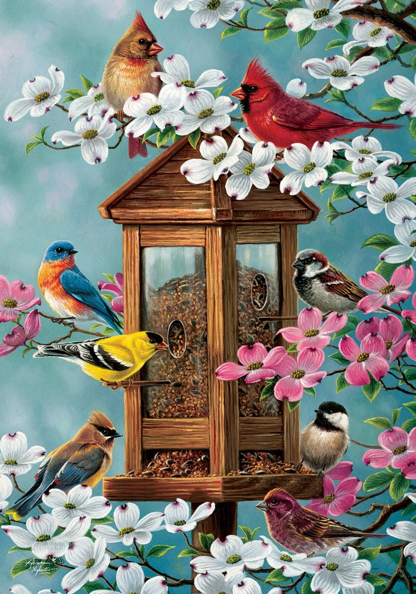 Songbird Feeder House Flag