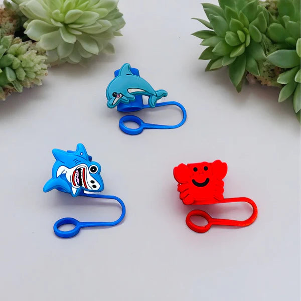 ST1001LUFSH Sea Life Straw Toppers - 10mm