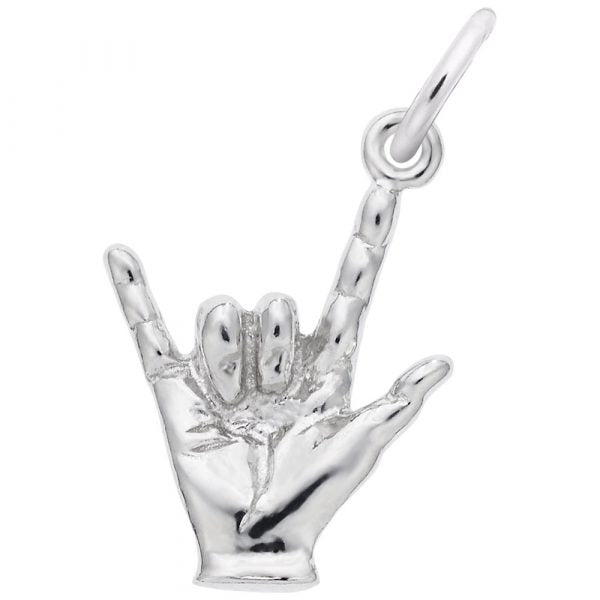 Rembrandt I Love You Hand Sign Charm