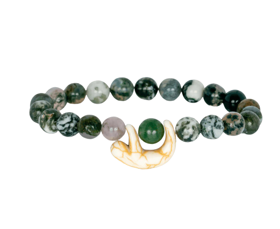 The Wander Bracelet in Rainforest Green - Sloth