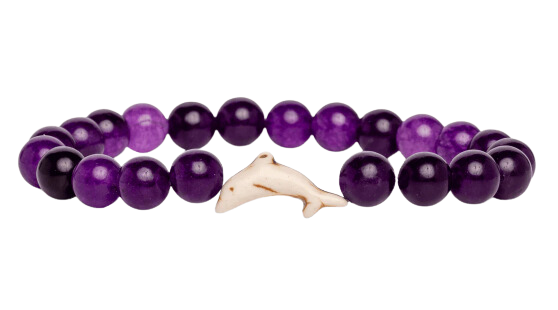 Fahlo The Odyssey Bracelet in Echo Purple - Dolphin