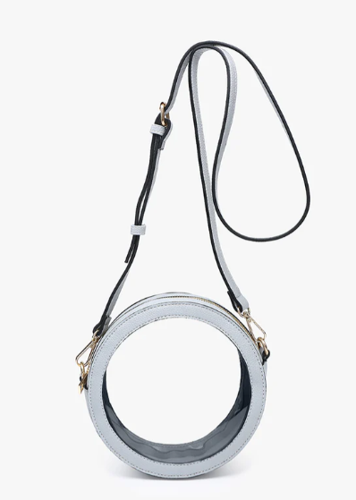 M2440CR Jen & Co Lilibet Vegan Clear Circle Crossbody