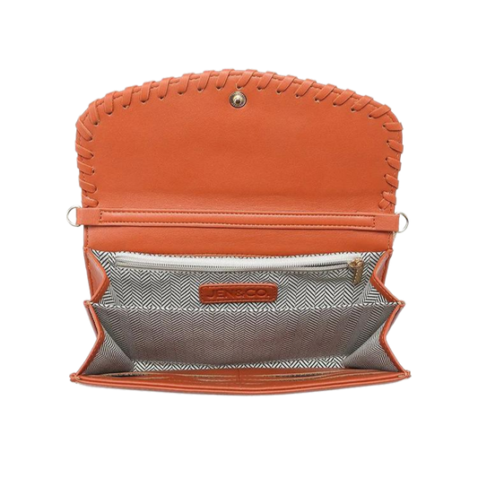 Kyle Vegan Crossbody Wallet - Light Grey