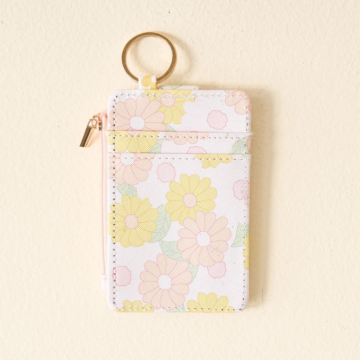 Daisy Craze Keychain Wallet - Daisy Craze Peach