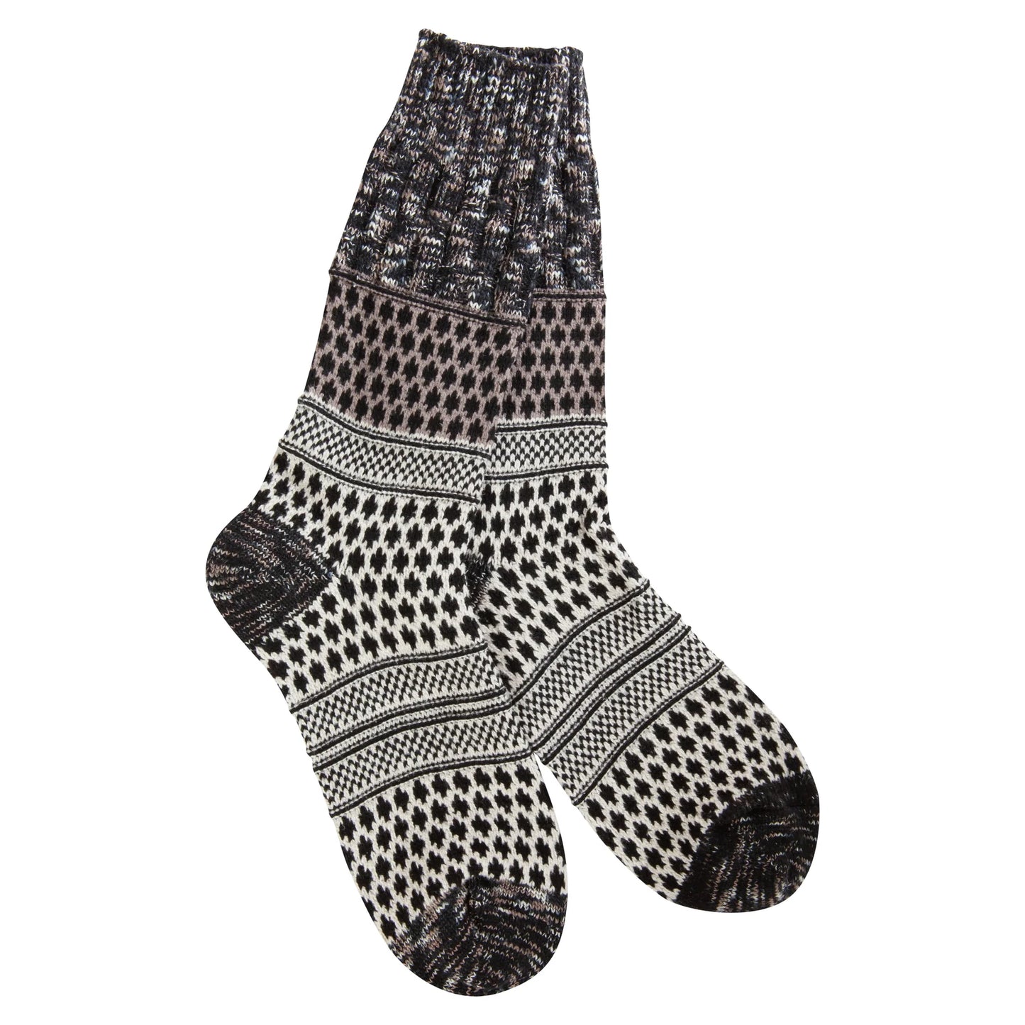 74588 WSGALFO World's Softest Socks Weekend Gallery Textured Crew Nightfall Multi 0