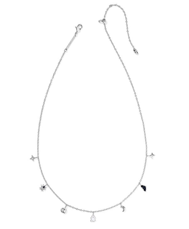 Kendra Scott Halloween Strand Necklace in Silver Multi Mix