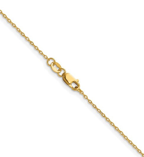 14K Gold Filled 1.20mm Flat Cable Chain - 16"