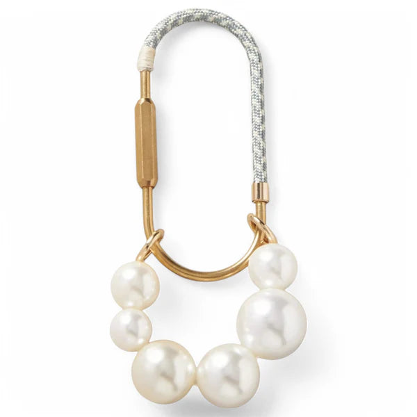MMK5009 Queens Designs Rope Bag Charm with Pearl Beads 0