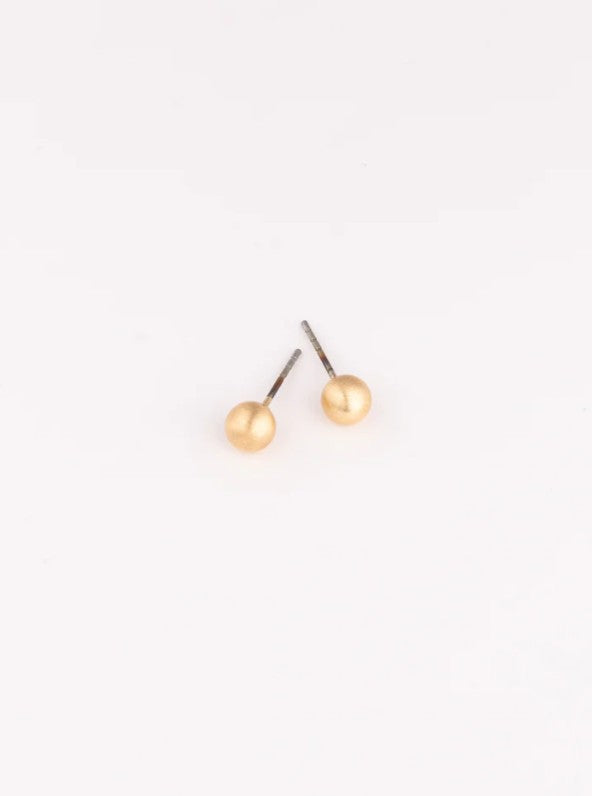Michelle McDowell Grenada Small Earrings in Brushed Gold