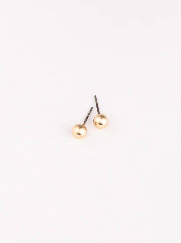 Michelle McDowell Small Grenada Earrings in Shiny Gold