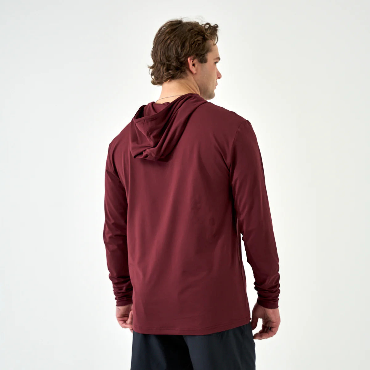Burlebo Performance Hoodie in Maroon