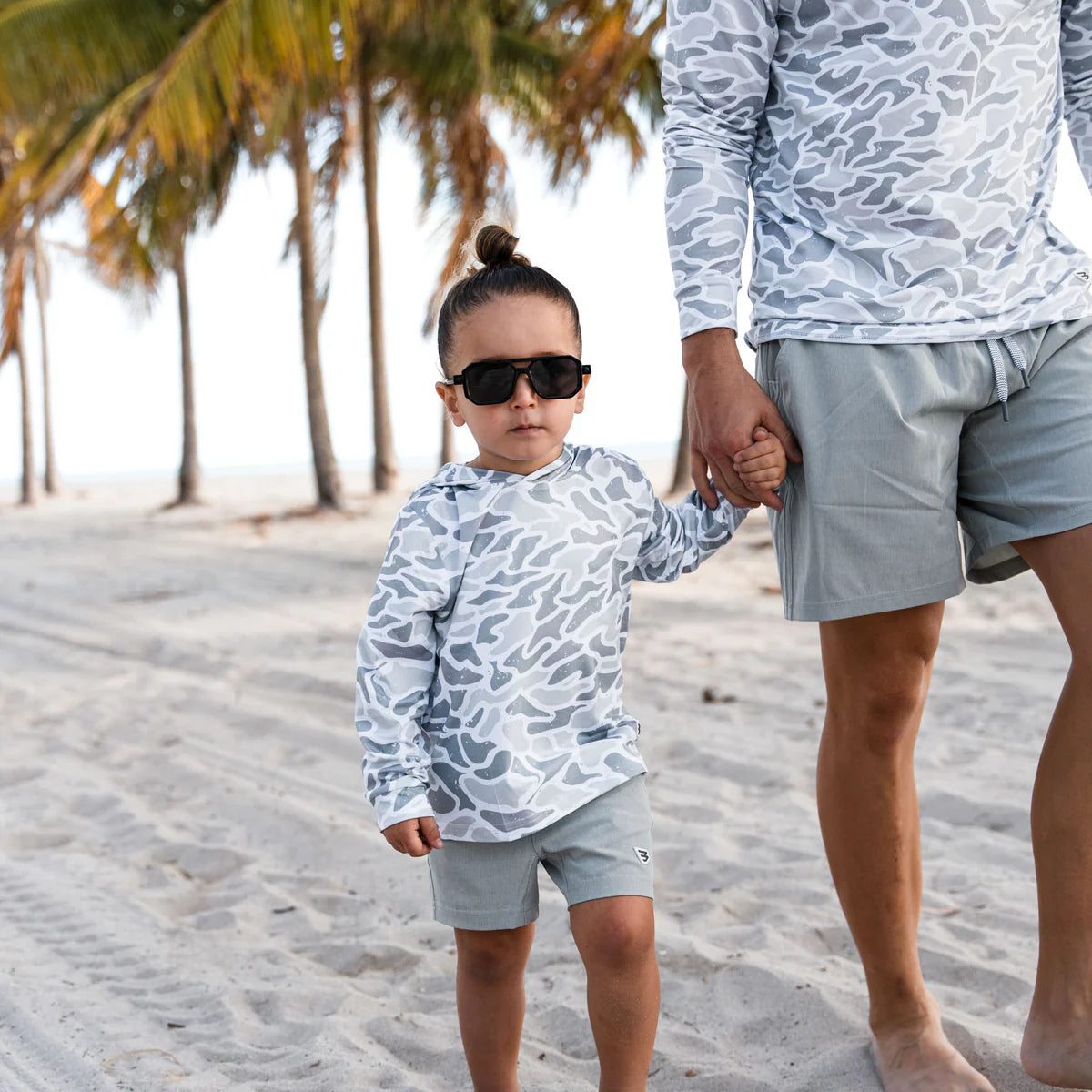 Youth Burlebo Performance Hoodie - White Camo