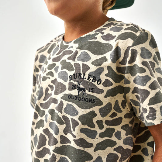 Youth Burlebo Tee - Classic Deer Camo