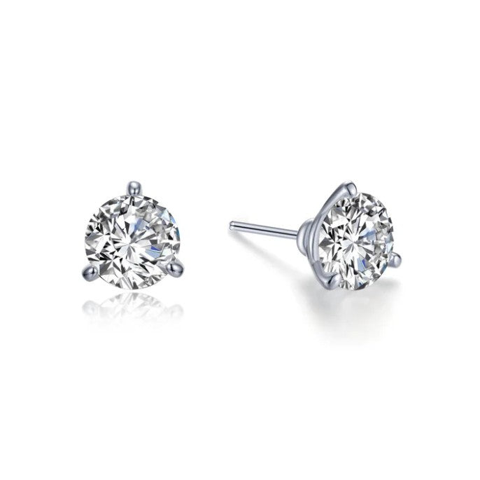 Lafonn 2CTW 3 Prong Martini Stud Earrings