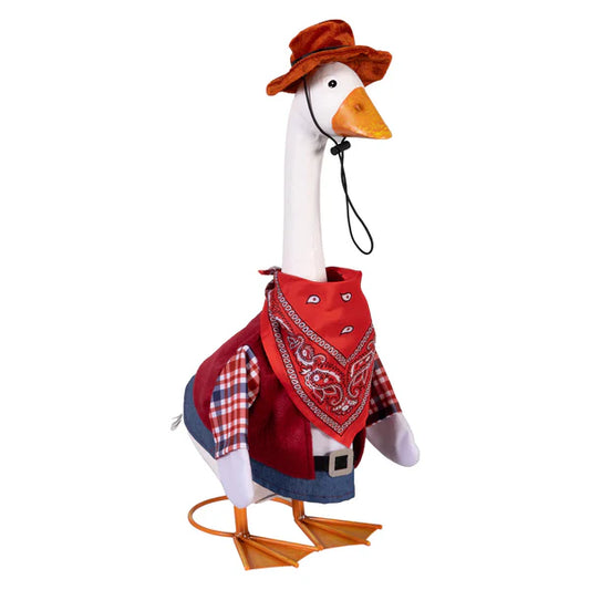 TDG64GS25 Evergreen Porch Goose Wild West Outfit