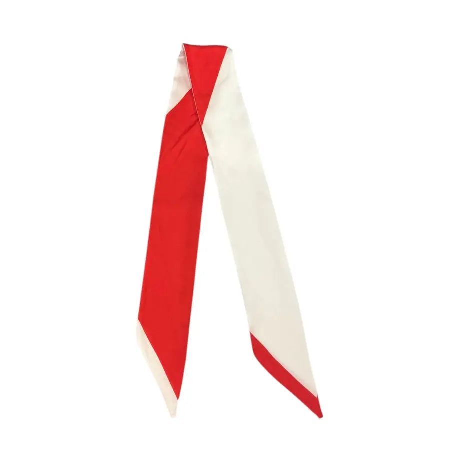 Twilly Scarf Red and White 0