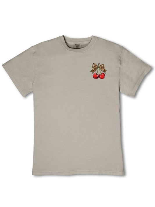 MINWASH-CHERRY-BIRCH Simply Southern Cherry Short Sleeve T-Shirt
