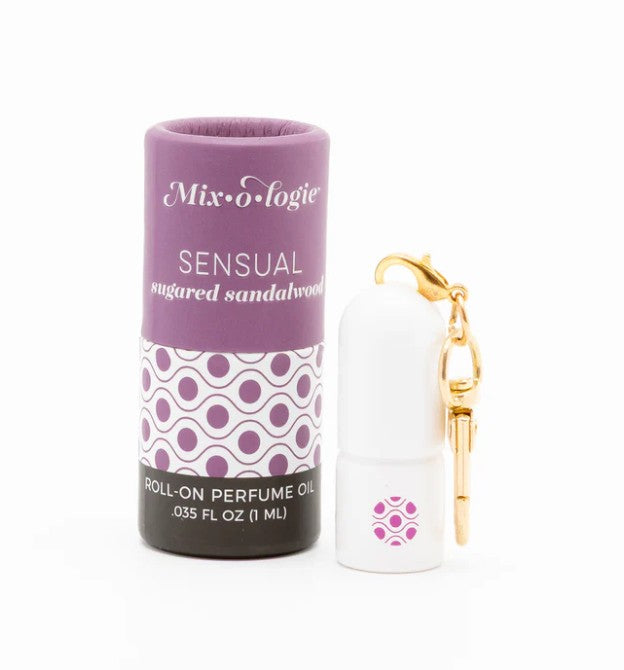 MRB-SENSUAL Mix-o-logie Mini Keychain Rollerball Perfume - Sensual (Sugared Sandalwood)