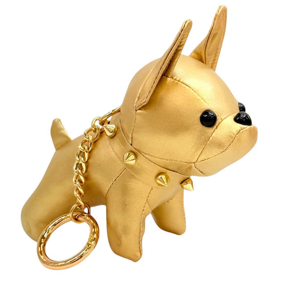 BC8206GD Gold Dog Bag Charm