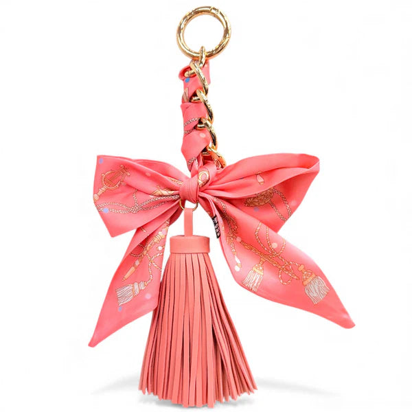 BC8110AD Peach Tassel Bag Charm