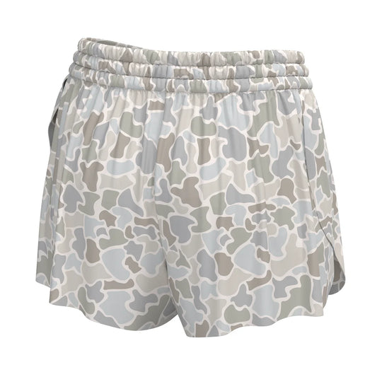 L5060013 Local Girl Youth Petal Shorts in Forest Camo Saltwater