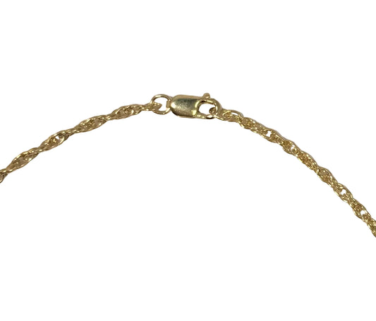 D18 14/20 Gold Filled Loose Woven Rope Chain