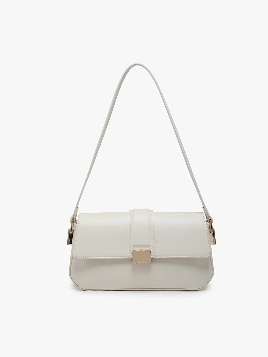 JN2833-CTN Jen & Co Hanoi Structured Shoulder Bag in Cotton