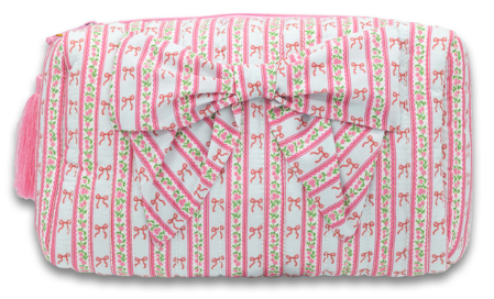 0126-BAG-QLTD-COSMO-BOW-BOWSTR Simply Southern Cosmetic Bag