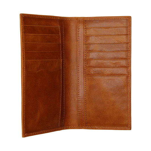 L2100028 Local Boy Leather Long Wallet Brown