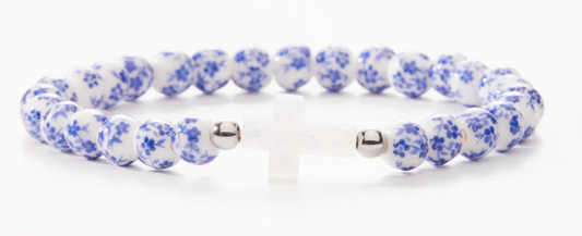HW049/HW050 Holy Water Bracelet Porcelain Cross Bracelet