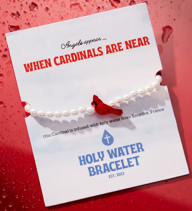 HW007/HW008/HW009 Holy Water Bracelet Red Cardinal Bracelet