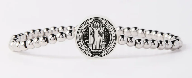 HW116 Holy Water Bracelet St. Benedict Bracelet