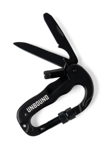 BHUB12 Bunk House Unbound 6 in 1 Carabiner Multitool