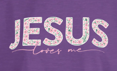 RDG61933JLM Royce Brand Jesus Loves Me Tee Purple 0