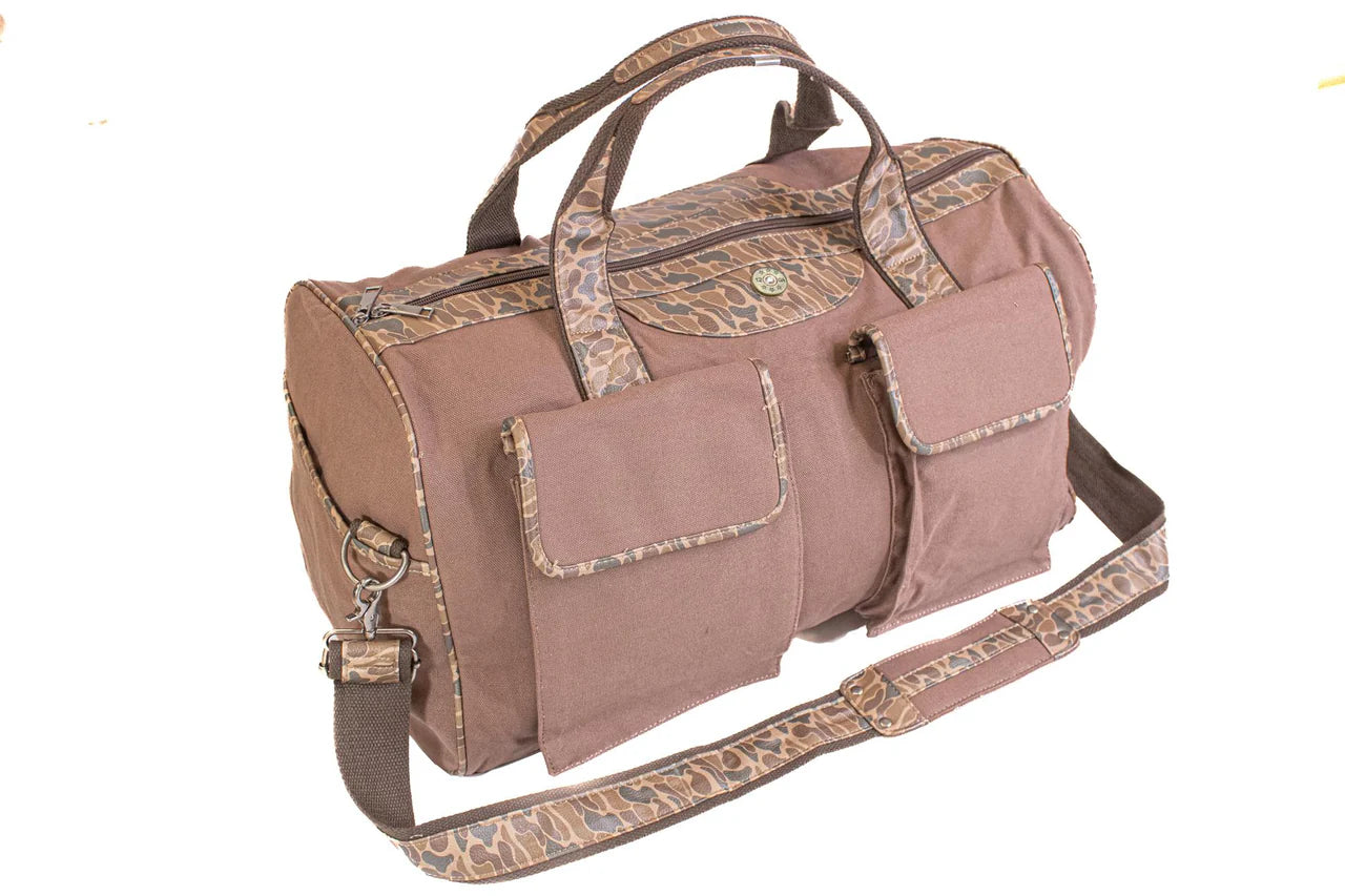 BWX1-SHOT-BRN CAMO Zep-Pro Canvas Weekender Gunmetal Shotgun Concho